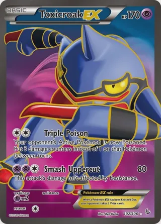 Toxicroak EX (102 Full Art)