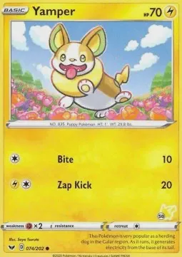 Yamper (#58 Pikachu Stamped)
