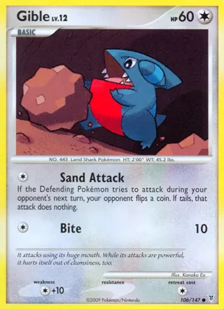 Gible - 106/147 (Championship Promo)