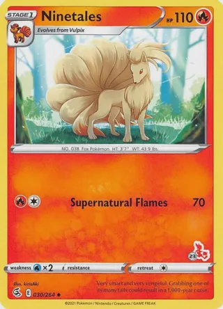 Ninetales - 030/264 (#23 Cinderace Stamped)