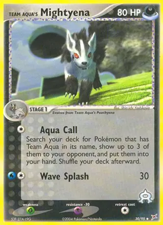 Team Aqua's Mightyena - 30/95