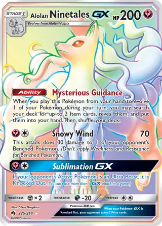 Alolan Ninetales GX (Secret)
