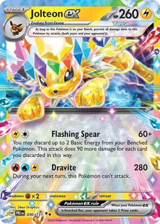 Jolteon ex - 030/131 (Prismatic Evolutions Stamp)