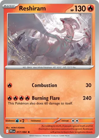 Reshiram (Phantasmal Flames Stamped)