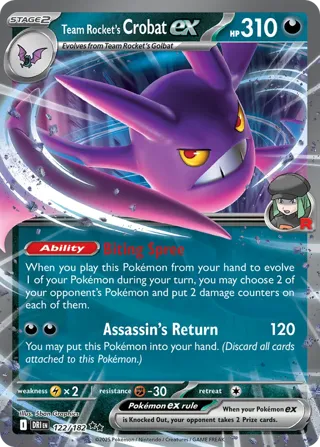 Team Rocket's Crobat ex - 122/182