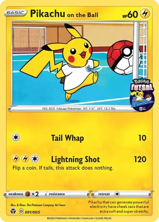 Pikachu on the Ball (Pokemon Futsal)