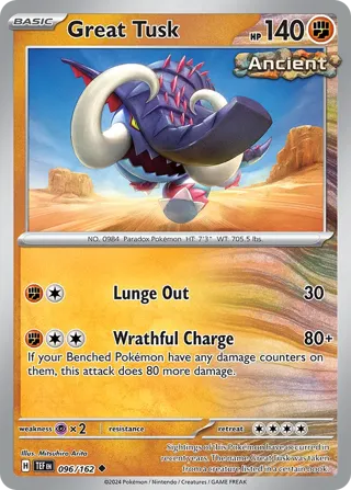 Great Tusk - 096/162 (Temporal Forces Stamped)