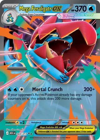 Mega Feraligatr ex - 043/217