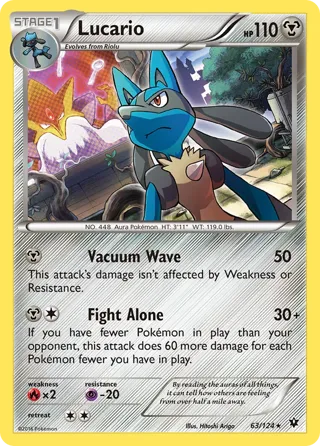 Lucario - 63/124 (Cosmos Holo)