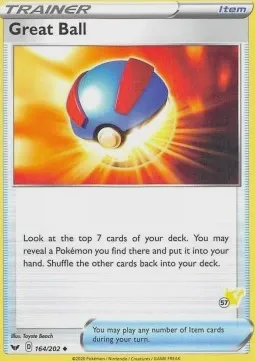 Great Ball (#57 Pikachu Stamped)