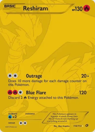 Reshiram (114 Full Art Secret Rare)