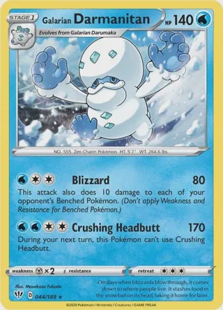 Galarian Darmanitan - 44/189 (Cracked Ice Holo)