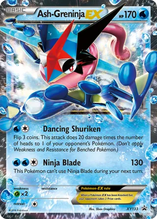 Ash-Greninja EX - XY133 (XY Black Star Promos)