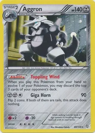 Aggron - 80/124 (Cosmos Holo)