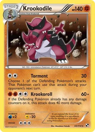 Krookodile - 65/114 (Cracked Ice Holo)