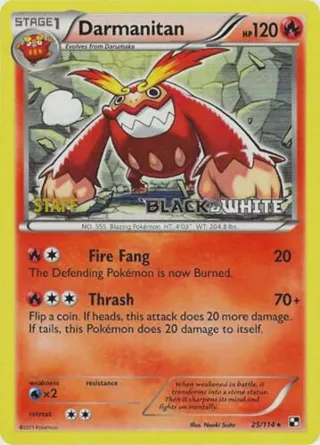 Darmanitan - 25/114 (Prerelease) [Staff]