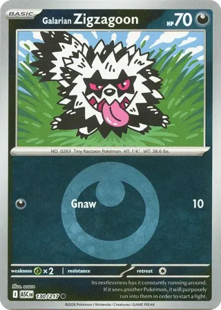 Galarian Zigzagoon (Energy Symbol Pattern)