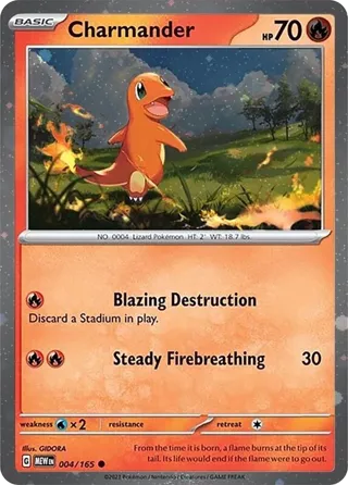 Charmander - 004/165 (Cosmos Holo)