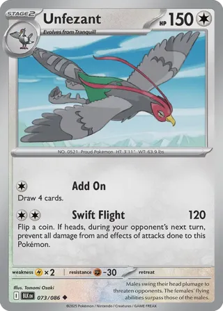 Unfezant (Poke Ball Pattern)