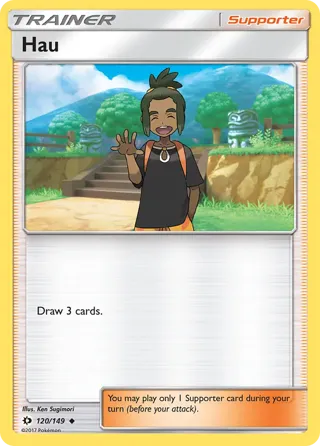 Hau - 120/149 (#13 Pikachu Stamped)