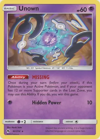 Unown (92)