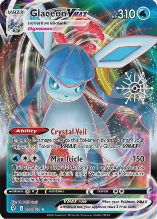 Glaceon VMAX - 041/203 (Holiday Calendar)