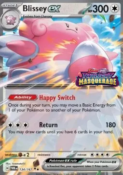Blissey ex (Twilight Masquerade Stamped)