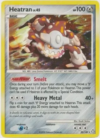 Heatran - 30/146 (DP Legends Awakened)