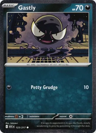 Gastly - 123/217 (Cosmos Holo)