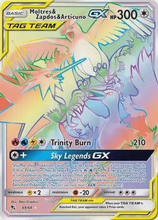 Moltres & Zapdos & Articuno GX (Secret)