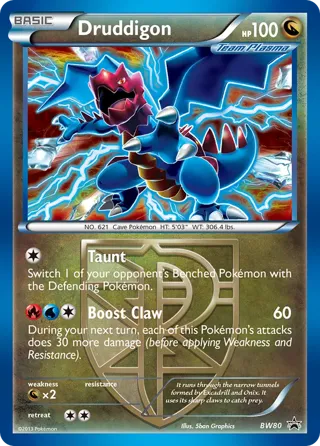 Druddigon (Team Plasma) - BW80 (Cosmos Holo)