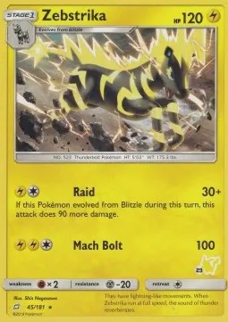Zebstrika (#23 Pikachu Stamped)