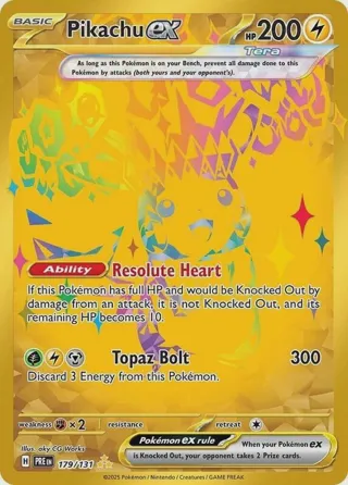 Pikachu ex - 179/131
