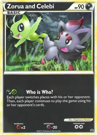 Zorua and Celebi (Black and White Tour Promo)