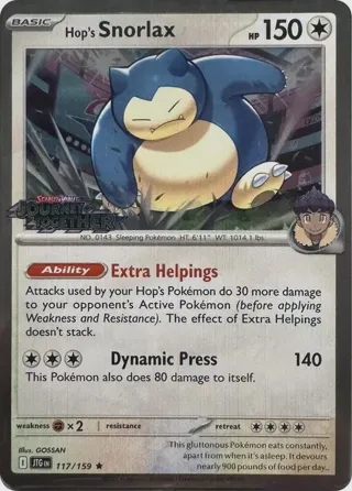 Hop's Snorlax - 117/159 (Cosmos Holo)