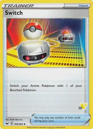 Switch - 183/202 (#36 Pikachu Stamped)