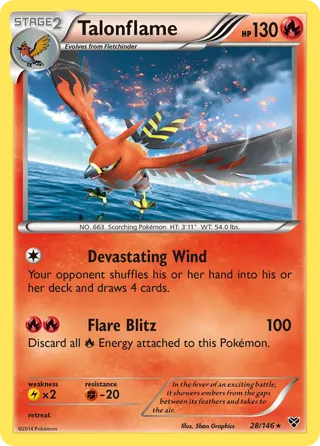 Talonflame - 28/146 (Cosmos Holo)