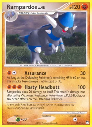 Rampardos - 33/123 (Cosmos Holo)