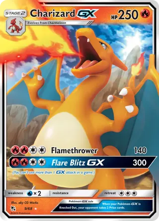 Charizard GX - 9/68 (#60 Charizard Stamped)