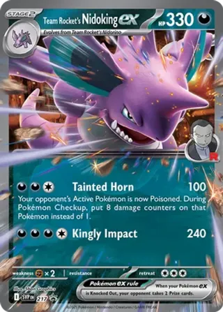 Team Rocket's Nidoking ex - 217