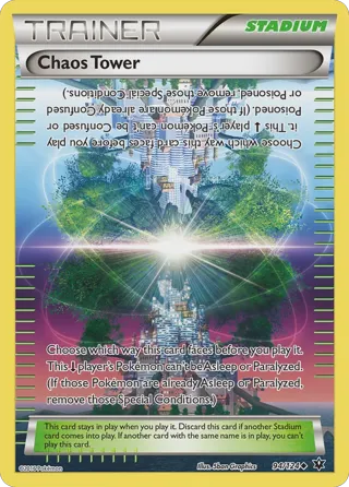 Chaos Tower - 92/124 (National Championship Promo) [Staff]
