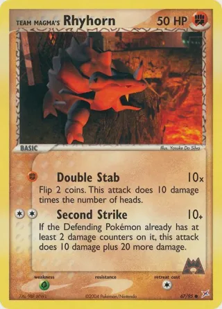 Team Magma's Rhyhorn - 67/95