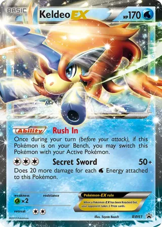 Keldeo EX - BW61