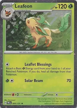 Leafeon - 005/131 (Cosmos Holo)