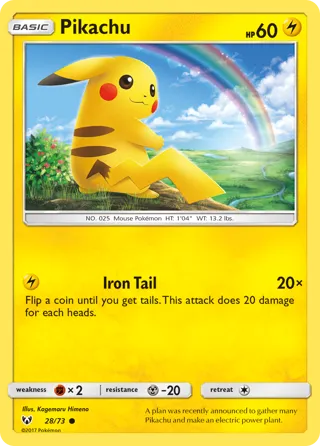 Pikachu - 28/73 (Cracked Ice Holo)