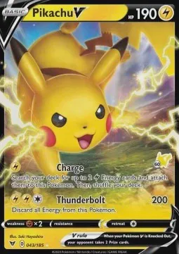 Pikachu V (#60 Pikachu Stamped)