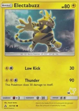 Electabuzz (#58 Pikachu Stamped)