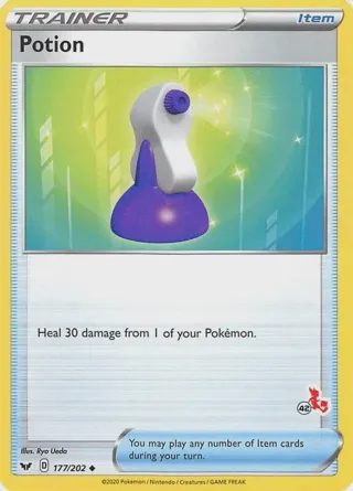 Potion - 177/202 (#42 Cinderace Stamped)