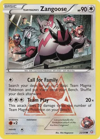 Team Magma's Zangoose
