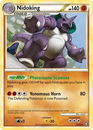 Nidoking - 6/102 (Cracked Ice Holo)